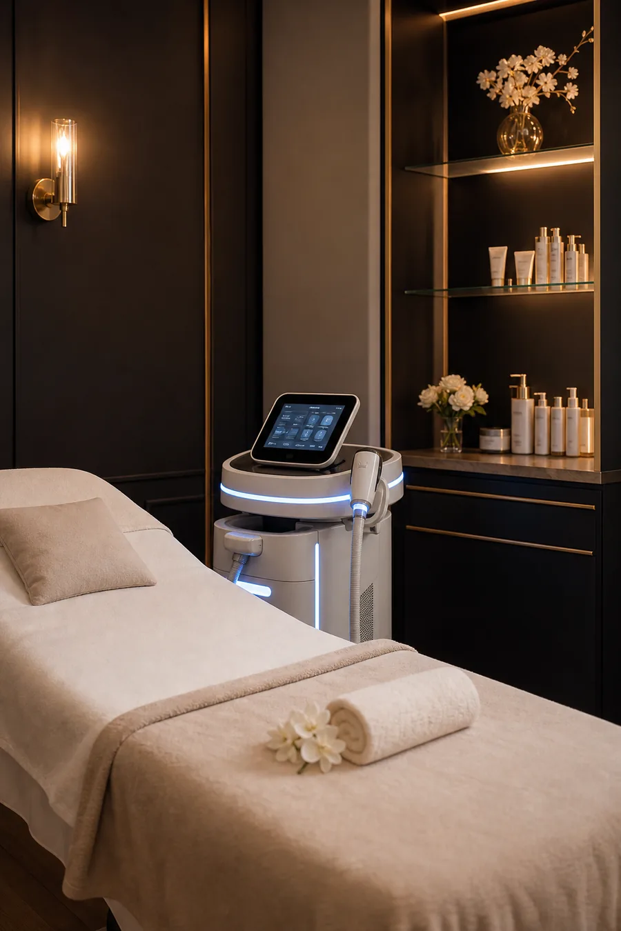 Cabine de soin IS Beauty avec équipement Médico Laser ICE